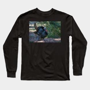 Profile of Displaying Wild Turkey Long Sleeve T-Shirt